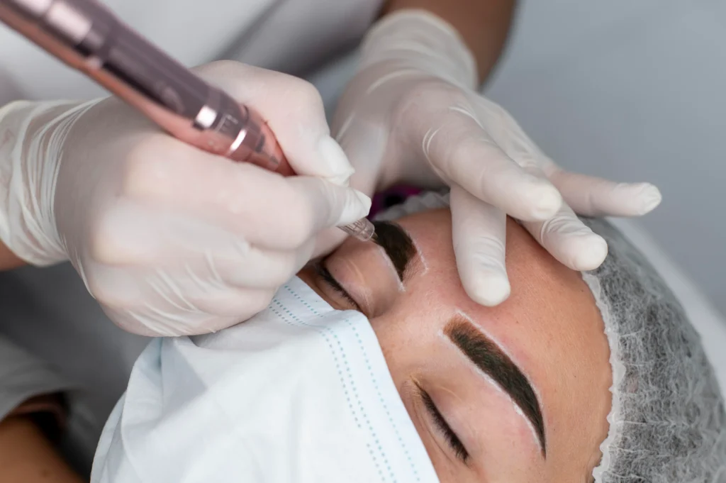 Eyebrow pigmentation procedure