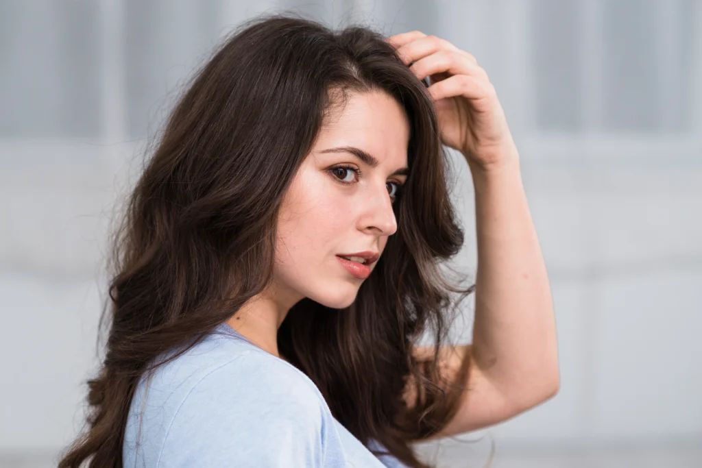 The image shows the appearance of hair density and boosting confidence.