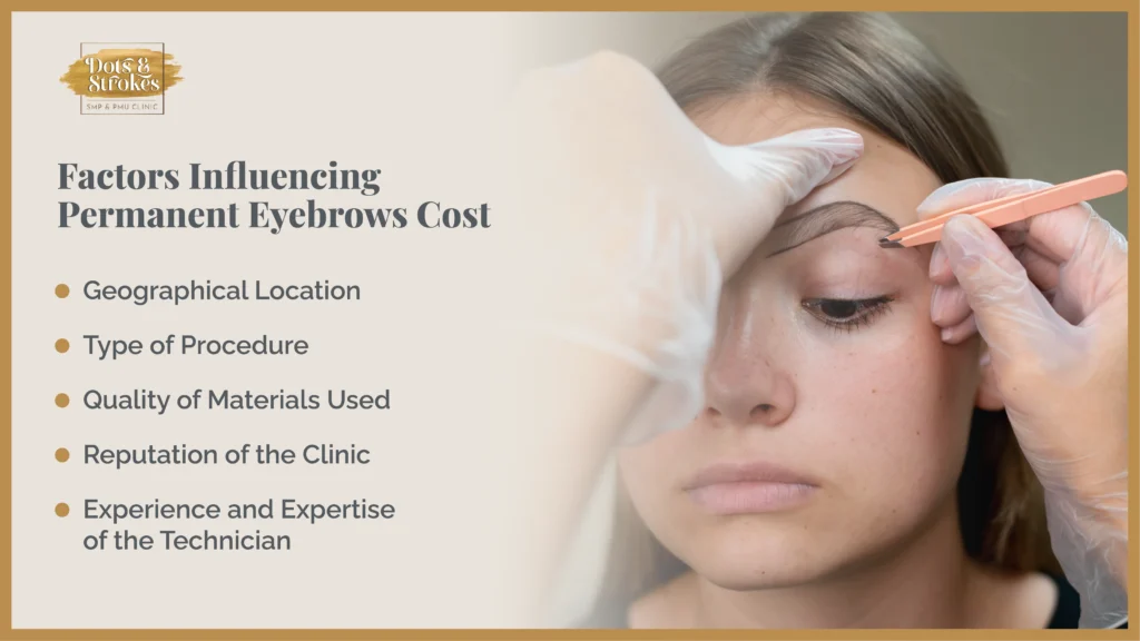 Factors Influencing Permanent Eyebrows Cost